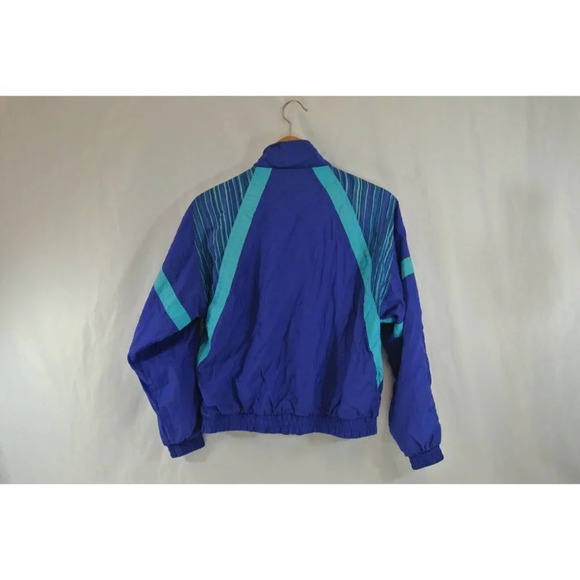 Reebok Athletic Jacket Blue Teal Mens Small Track Street Wear  Zip Up Vtg 90s - Picture 4 of 8